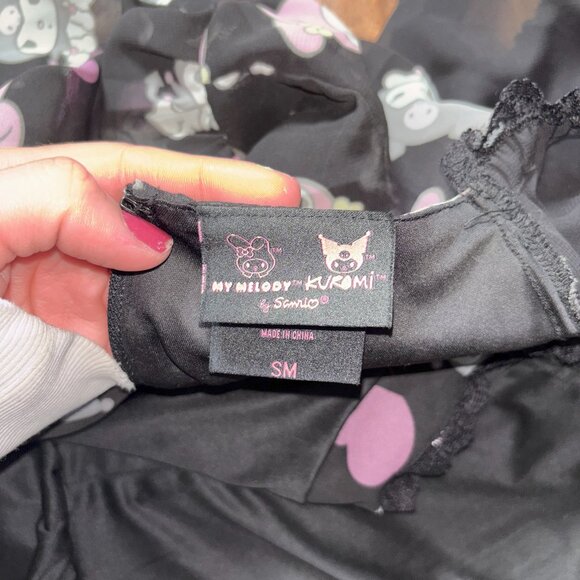 My Melody & Kuromi Lace-Up Chiffon Dress - Picture 3 of 3